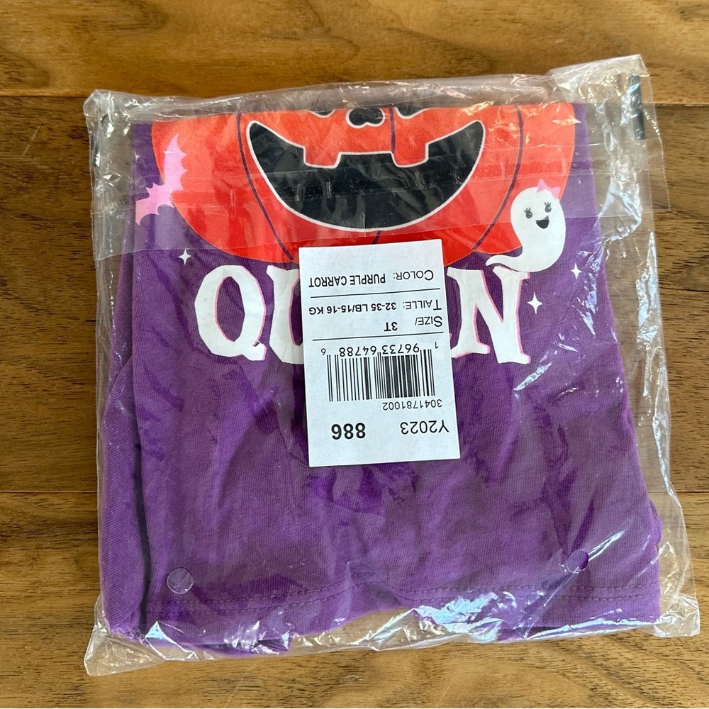 Brand New Toddler Girls Glow In The Dark Halloween T-Shirt, Size 3T, NWT - Picture 4 of 5